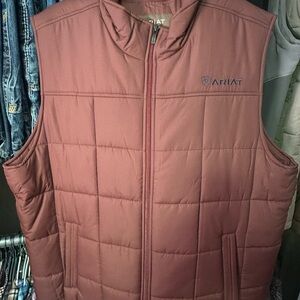 Ariat Burgundy Quilted Vest